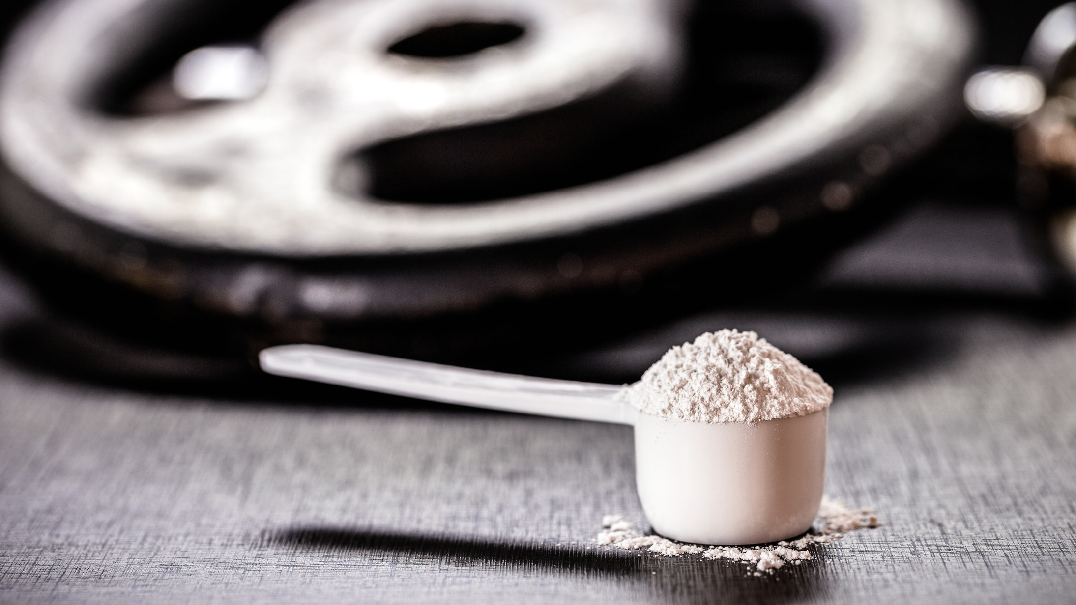 Sports supplement, creatine, hmb, bcaa, amino acid or powdered vitamin. Sports nutrition concept. bcaa, l-carnitine, creatine